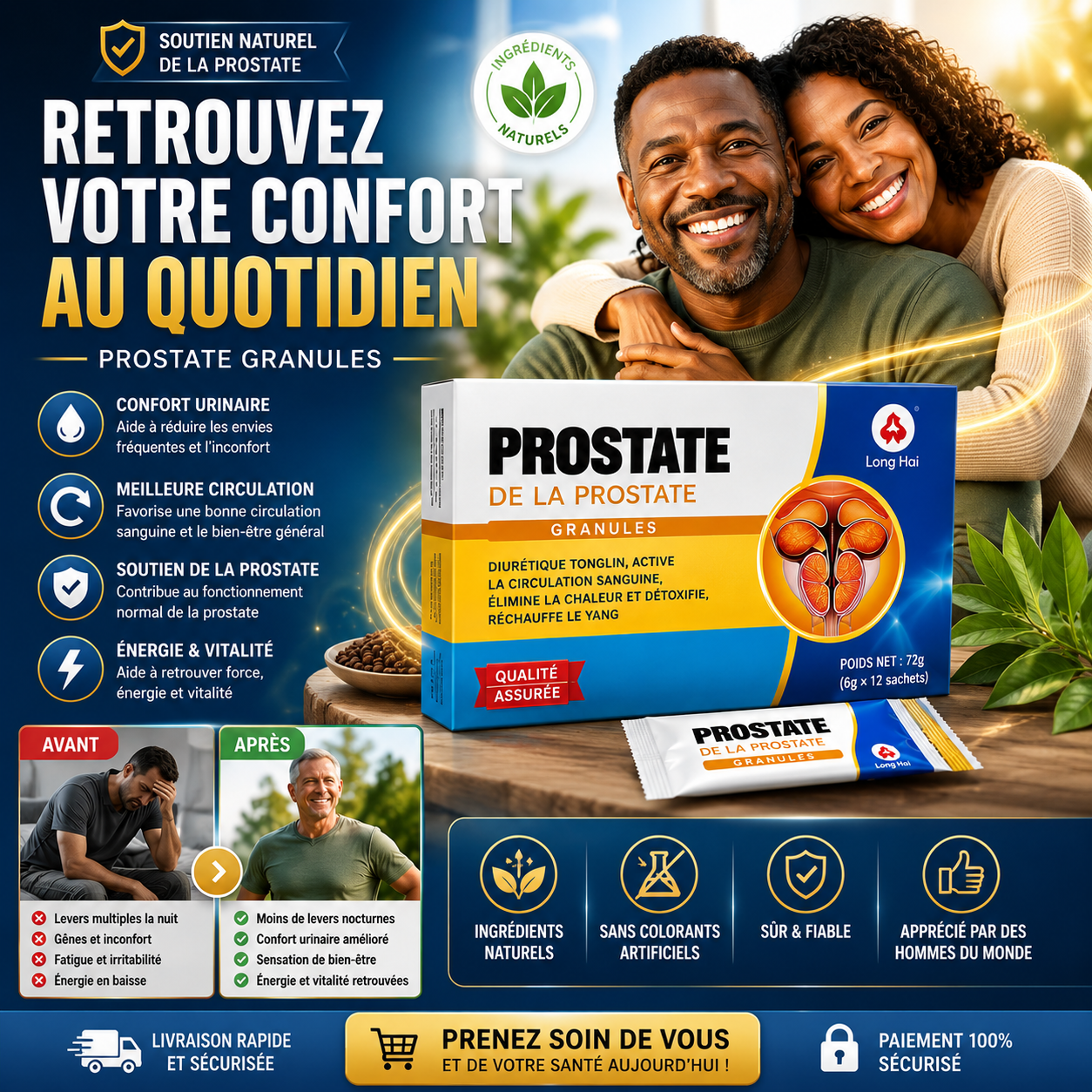 🌿 PROSTATE GRANULES – Retrouvez votre confort au quotidien